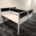 Axis Straightline Double Sided Straight Desk w/ Side Panels